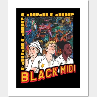 black midi 90s black Posters and Art